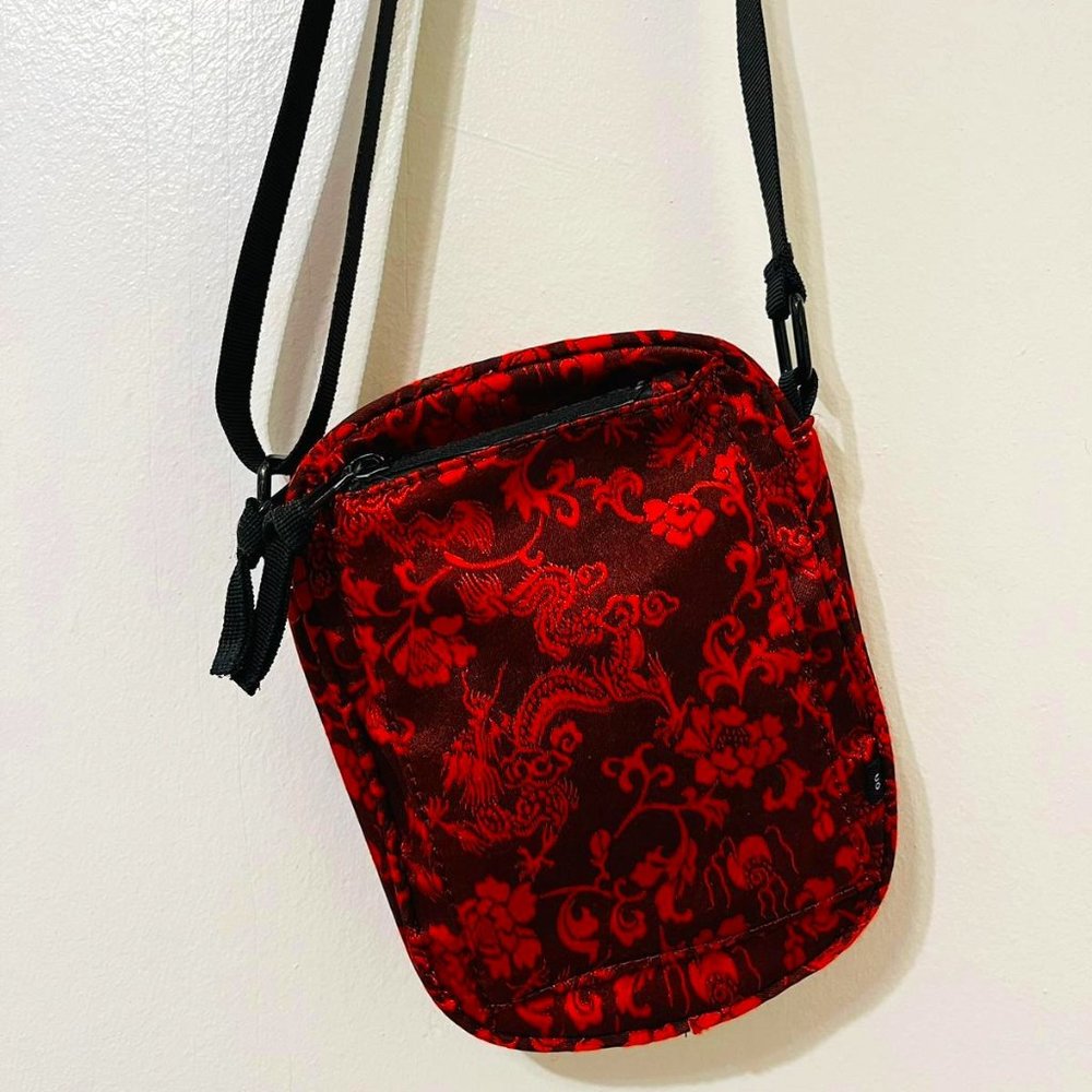 Dragon Embroidered Adjustable Crossbody Shoulder Bag, Urban Outfitters